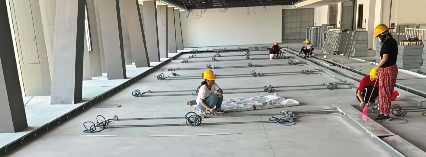 Ordinary Steel-Encased Raised Floor Application